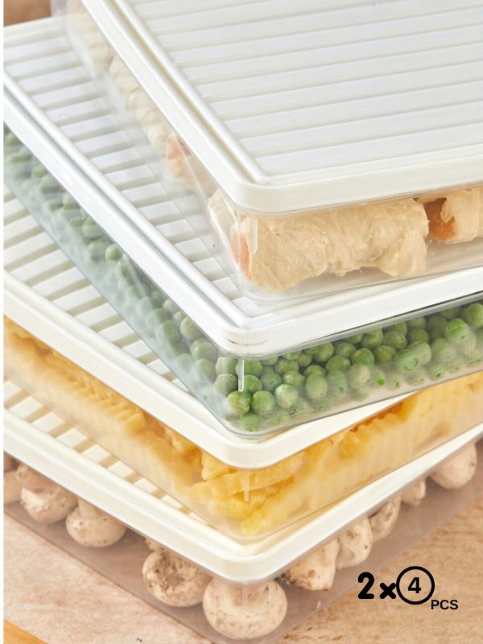 Set recipiente depozitare, Hermia, 452PTR1149, Alb - view 6