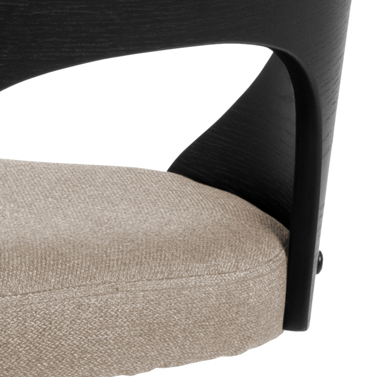 Scaun de bar Lucy, Actona, 47x50.5x113 cm, rotativ, poliester/otel, bej nisip - view 3