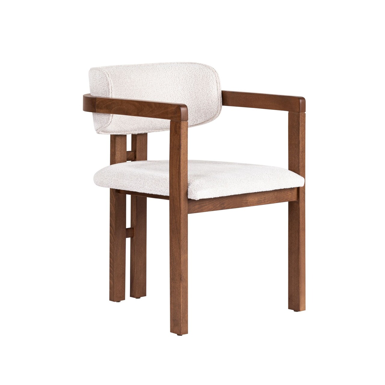 Scaun, Hanah Home, Toscana, 54x76x54 cm, Alb/Maro - view 2