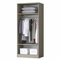 Dulap pentru haine, Hanah Home, BA289, 90x210x57.5 cm, Gresie
