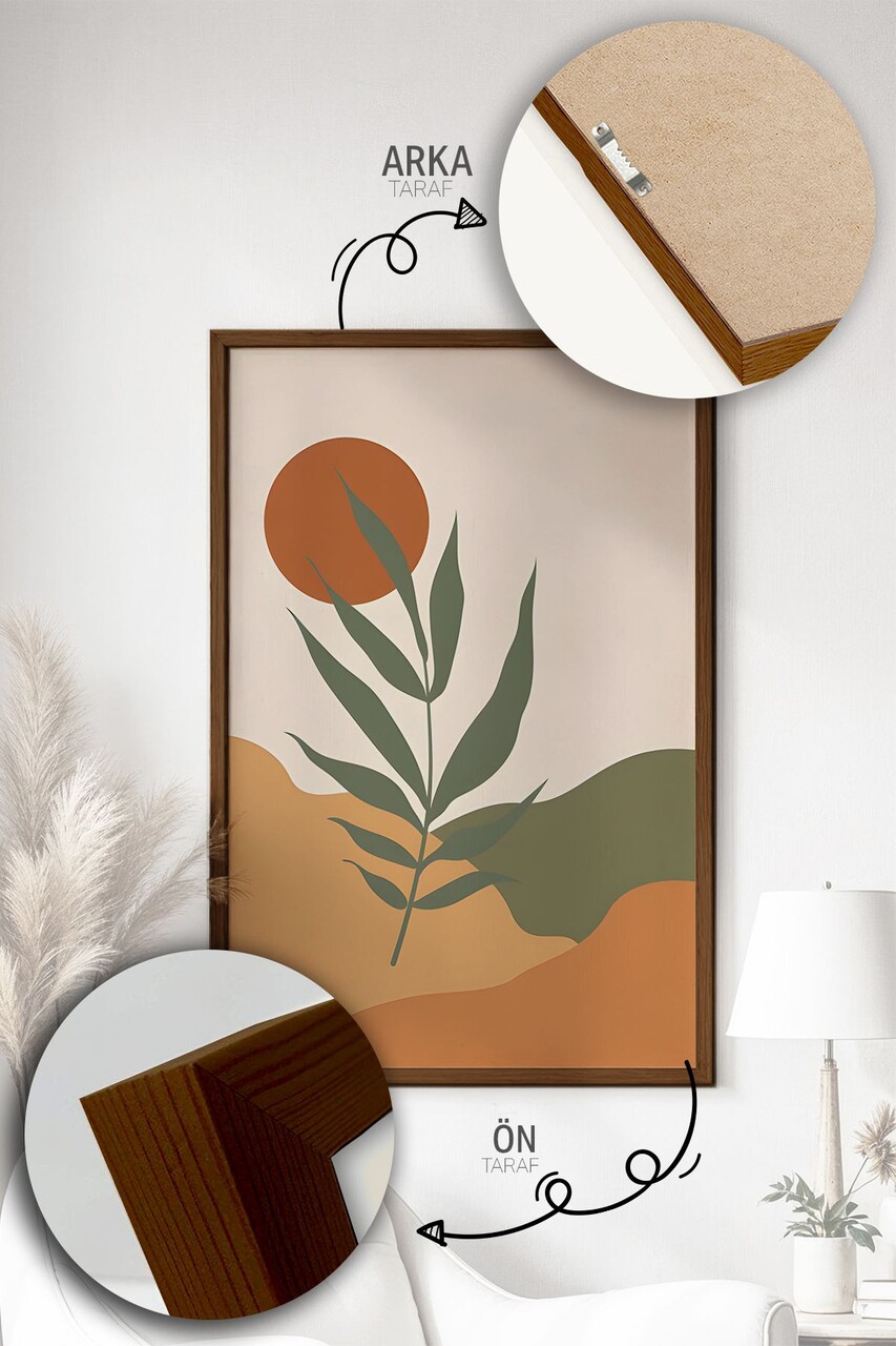 Set 3 tablouri decorative, Artvmodel21-Kahve, Vopsea: 100% MDF (grosime: 2,7 mm), Multicolor - view 2