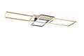 Plafoniera Irvine, TRIO, 105x42x6.5 cm, 60W, 1x SMD, metal, bronz mat/negru