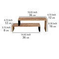 Suport depozitare pentru bucatarie, Wenko, Vali, 37 x 12 x 16 cm, lemn/metal, natur/negru