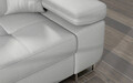 Coltar extensibil stanga 4 locuri ELTAP, Armd-67, Armando, 289x203x85 cm, lemn/poliester, gri deschis