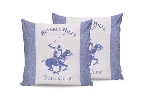 Set 2 fete de perna, 60×60 cm, 100% bumbac ranforce, Beverly Hills Polo Club, BHPC 030, albastru 030