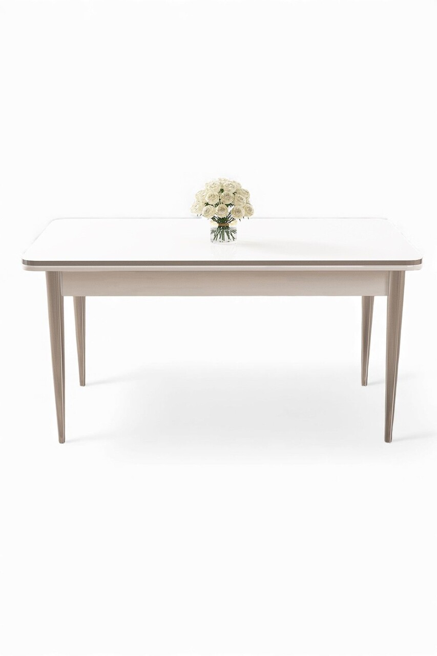 Masa, Hanah Home, Rewa, 110x76x70 cm, Alb / Crom - view 2