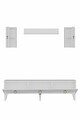 Comoda TV, Hanah Home, Demet, 180x41x30 cm, Alb