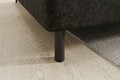 Coltar extensibil stanga 3 locuri ELTAP, LT-05RAQ, Barea, 208x160x100 cm, lemn/poliester, gri inchis