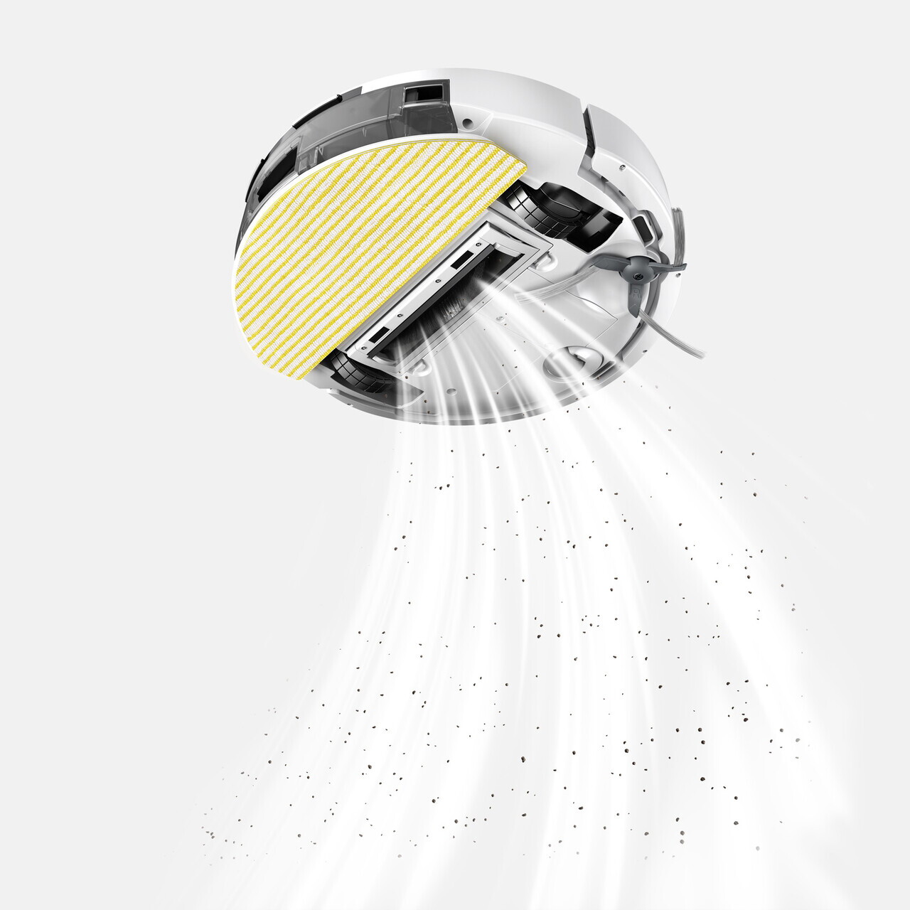Aspirator robot cu functie de mop Aspirator robot cu spalare cu laveta RVC 3, Karcher, alb/negru — imaginea 5