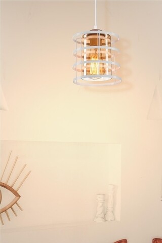 Lustra beyaz, asz.1261, squid lighting, 16.5x15.5x70 cm, 60w, alb