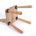 Scaun de masa pentru bebelusi, Rosewood, BLTYZ-AKTV044, 30x57x30 cm, Stejar