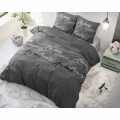 Lenjerie de pat pentru doua persoane, Royal Luxury Grey, Royal Textile,  100% bumbac