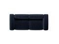 Canapea 3 locuri, Bergamo, Cosmopolitan Design, 264x108x70 cm, catifea chenille raiata, albastru navy