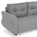 Coltar extensibil cu lada si sezlong interschimbabil, Lecce, L.230 l.76/140 H.90, stofa, gri deschis