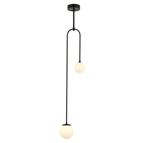 Lustra, Av-1897-2Bsy, Aurora, 20 x 12 x 130 cm, 2 x G9, 50W, negru Aurora