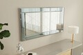 Oglinda decorativa, Siam, Pierre, 60x120x2.2 cm, MDF , Fume / Alb