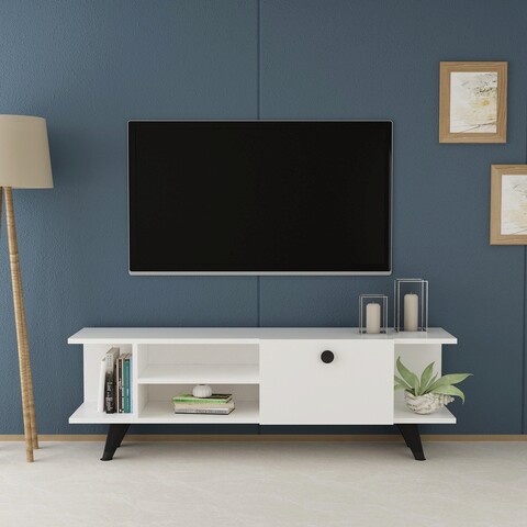 Comoda tv, olivia, İdil, 120x45x29.6 cm, pal, alb