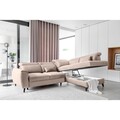 Coltar extensibil dreapta 4 locuri ELTAP, RT-18SO, Noble, 255x201x100 cm, lemn/poliester, bej