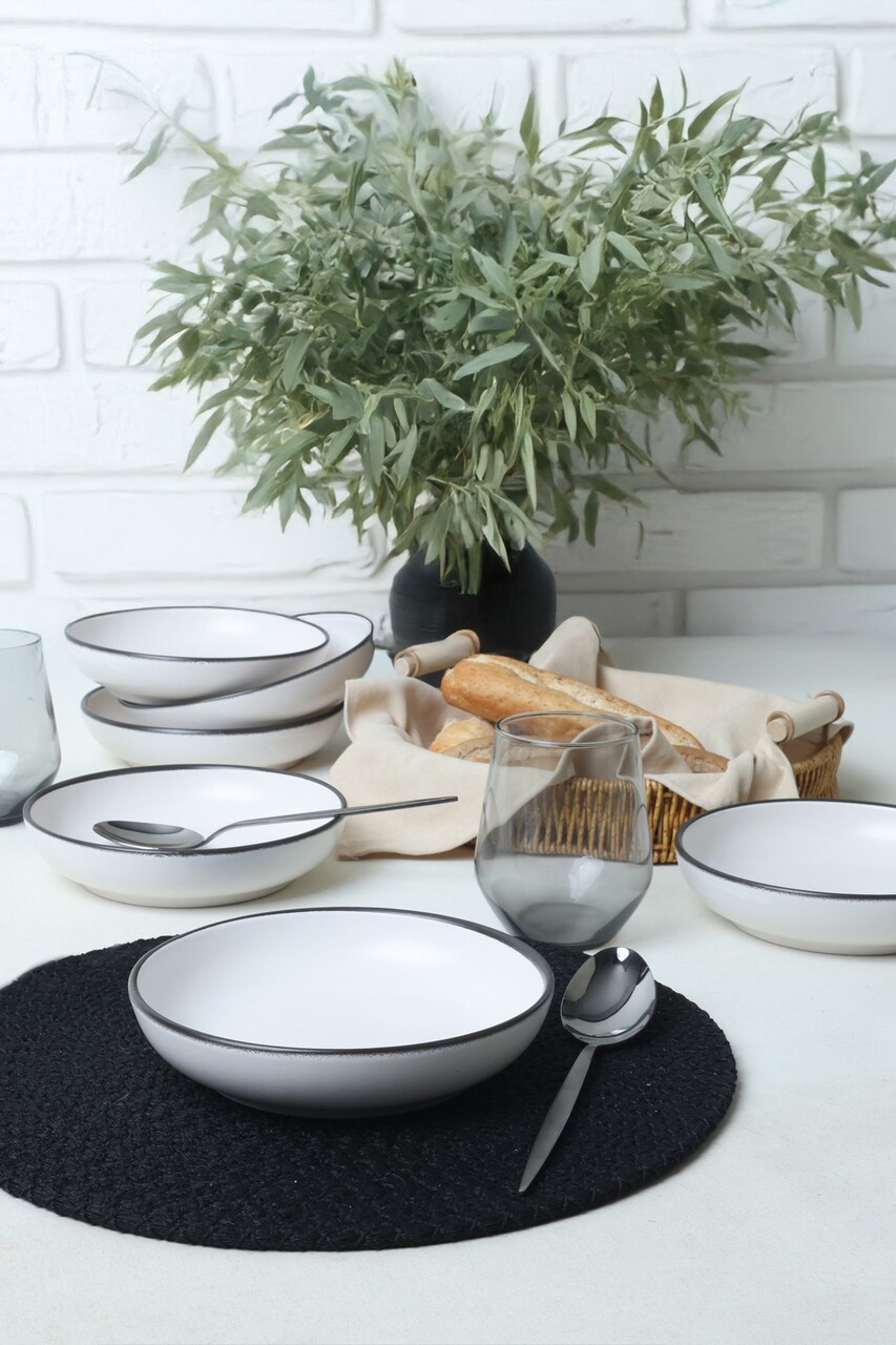 Set de boluri pentru salată (6 piese), L'essentiel Maison, 275KRM2522, Antibacterian, Alb mat - view 2