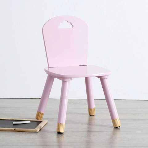 Scaun pentru copii Clouds, 5five, 32 x 32 x 50 cm, MDF, roz