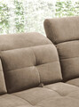 Coltar extensibil dreapta 5 locuri ELTAP, RT-20AU, Inferne, 297x210x107 cm, lemn/poliester, bej inchis