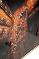 Tablou decorativ Bully-A, Mauro Ferretti, 42.5x82.5 cm, metal/lemn de brad/canvas, multicolor