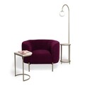 Fotoliu Macaroon, Ndesign, 98x82x70 cm, lemn, fucsia