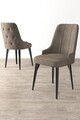 Set scaune 2 piese, Charlotte, Newa, Cappuccino / Negru