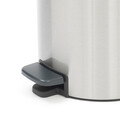 Cos de gunoi cu pedala, Brabantia, NewIcon Matt , 5 L, 27.2x20.5x29.1 cm, otel, argintiu