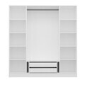 Dulap pentru haine, Hanah Home, Nisa, 180x210x52 cm, Alb
