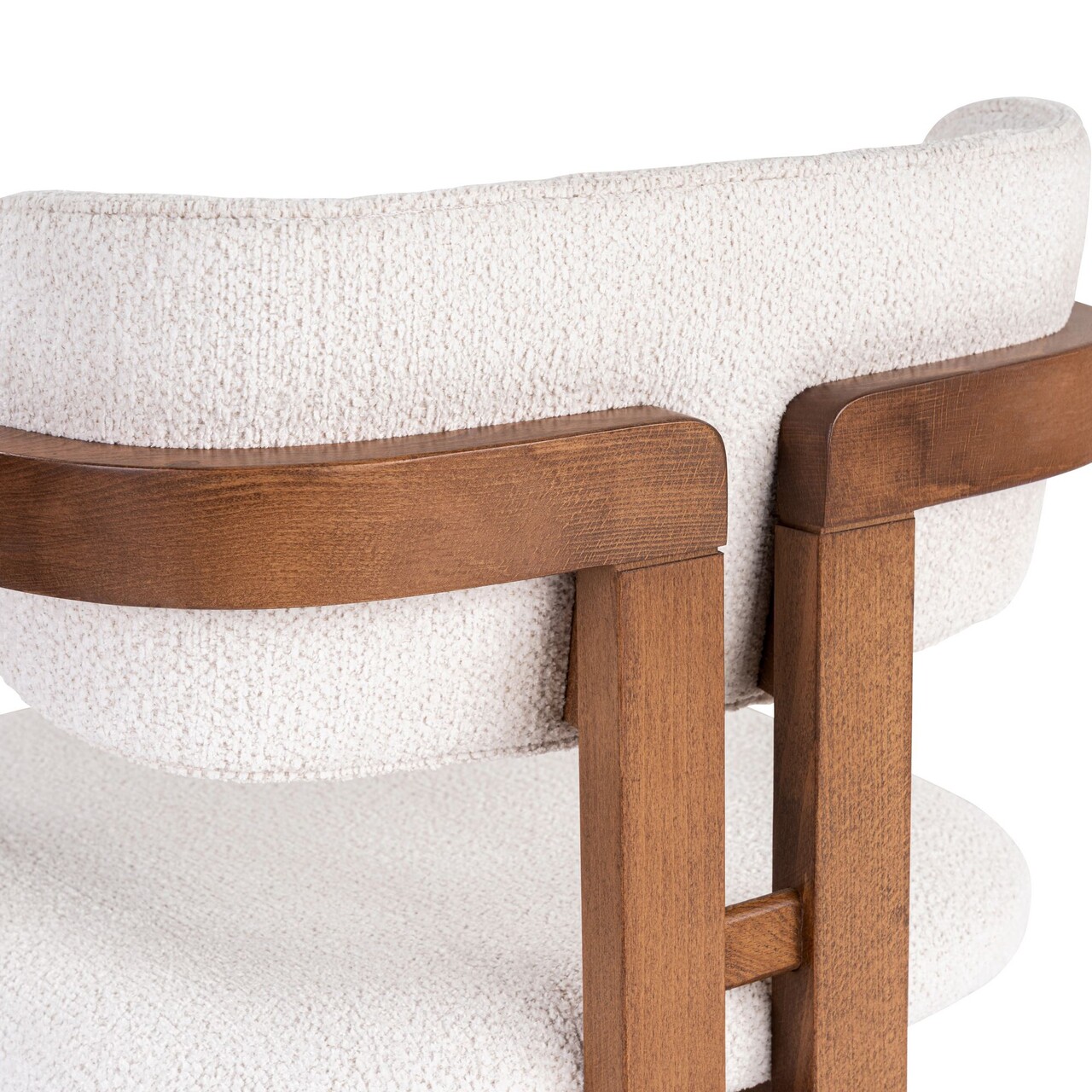 Scaun, Hanah Home, Toscana, 54x76x54 cm, Alb/Maro - view 5