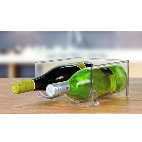 Organizator frigider pentru sticle binz double, idesign, 20.5x20.5x10 cm