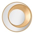 Oglinda decorativa Vortic, Mauro Ferretti, Ø 70 cm, fier, auriu