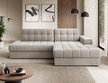 Coltar extensibil dreapta 3 locuri ELTAP, RT-18SO, Blezalt, 240x150x82 cm, lemn/poliester, bej deschis