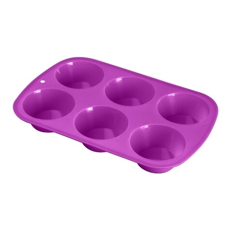 Forma de copt Flan, Versa, 24.5x16.5 cm, 6 briose, silicon