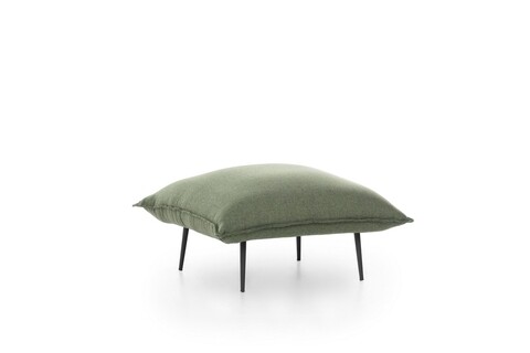 Taburet Aspen, Futon, 75x75x40 cm, metal, verde Futon