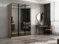 Dulap pentru haine, Hanah Home, Nisa, 135x210x52 cm, Dore
