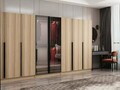 Dulap pentru haine, Hanah Home, Nisa, 360x210x52 cm, Dore