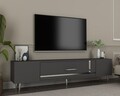 Comoda TV, Olivia, Dekop1, Antracit / Argintiu