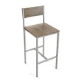 Set masa si scaune de bar 3 piese Inge Light, Versa, 89 x 45 x 87 cm, MDF