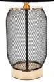 Veioza, Mauro Ferretti, Chaine, 220 V, E27, max 40W, Ø 28 x 47 cm, fier/hartie/textil, negru/auriu