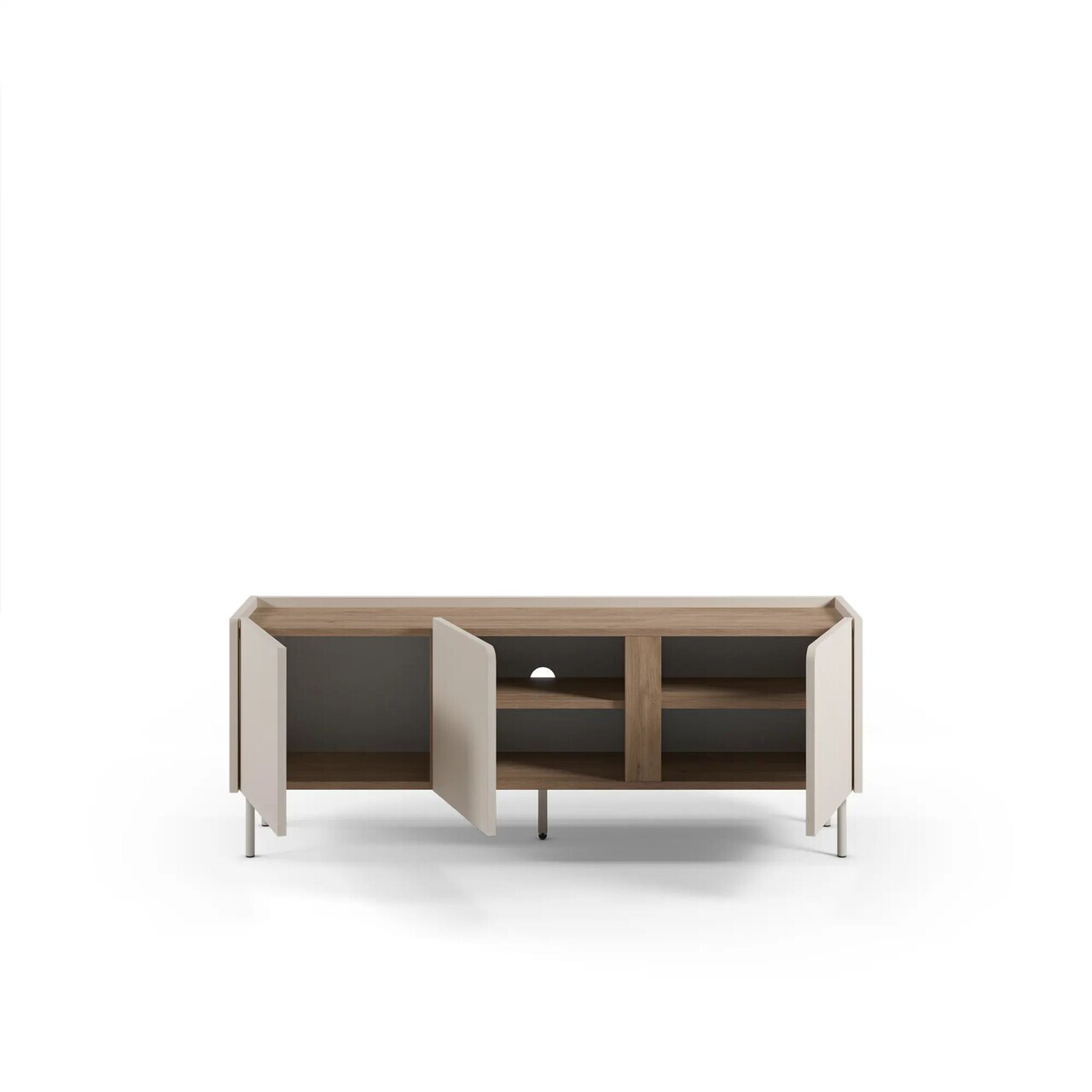 Comoda TV, Hanah Home, Lucile, 140x53.9x35.5 cm, PAL, Santstone / Stejar Sepet — imaginea 3