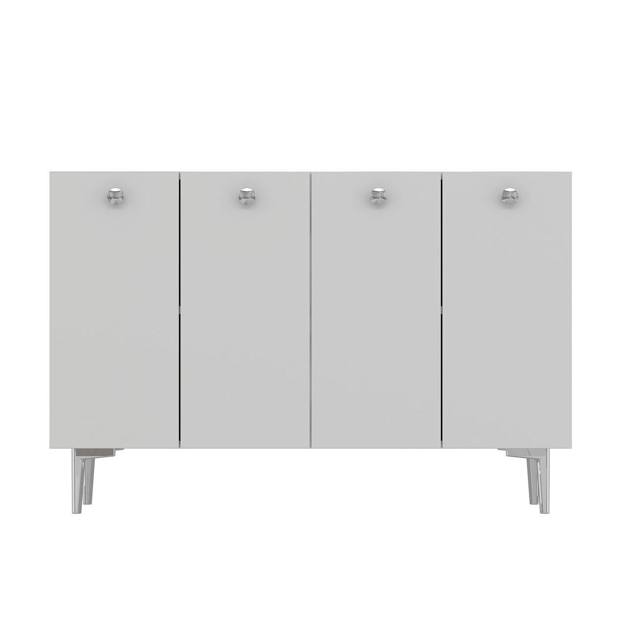 Consola, Hanah Home, Betty, 120x80x29.6 cm, PAL , Alb / Argintiu - view 3
