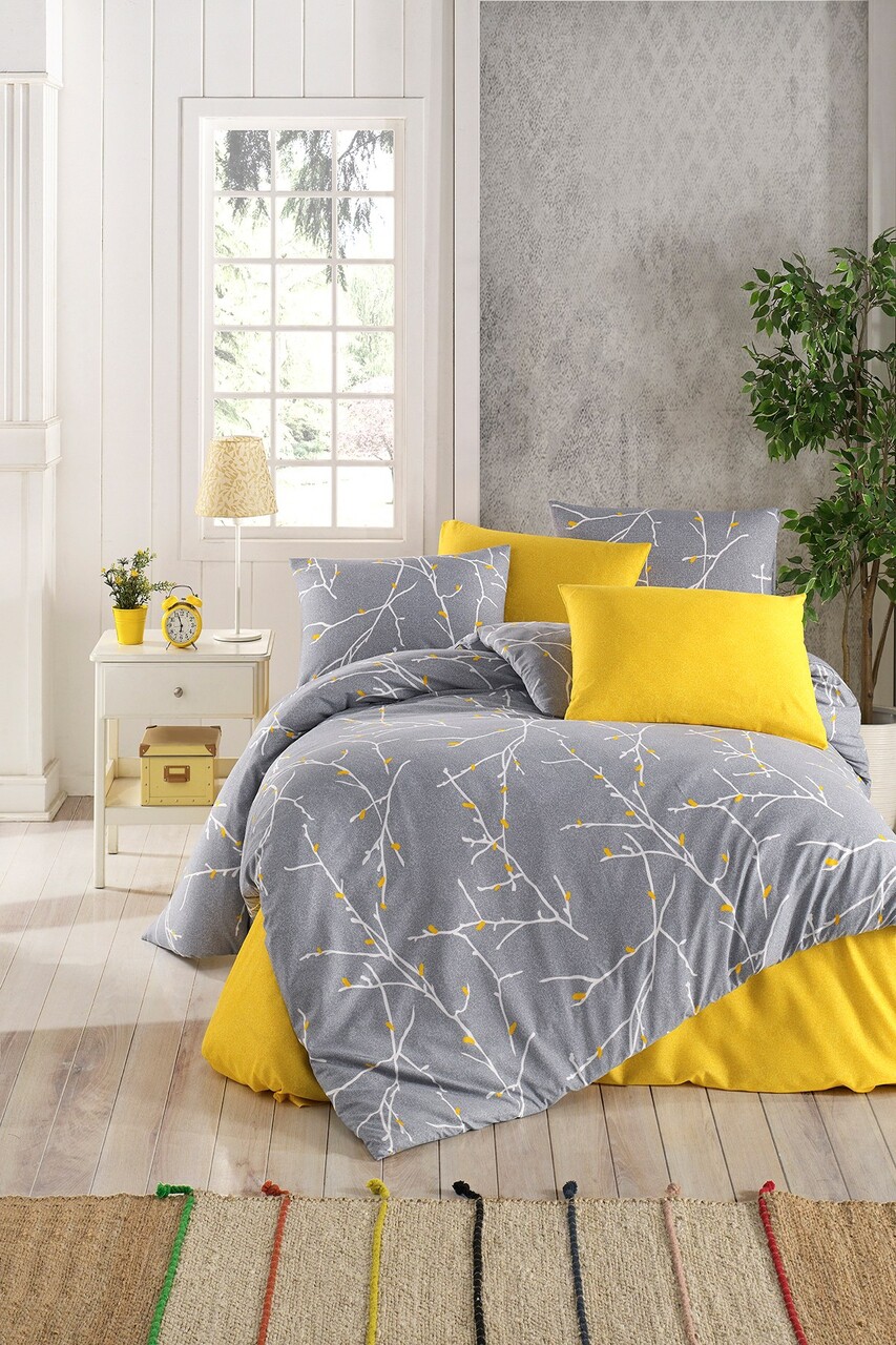 Lenjerie de pat dubla, Parure, Tabu Home, 65% bumbac/35% poliester