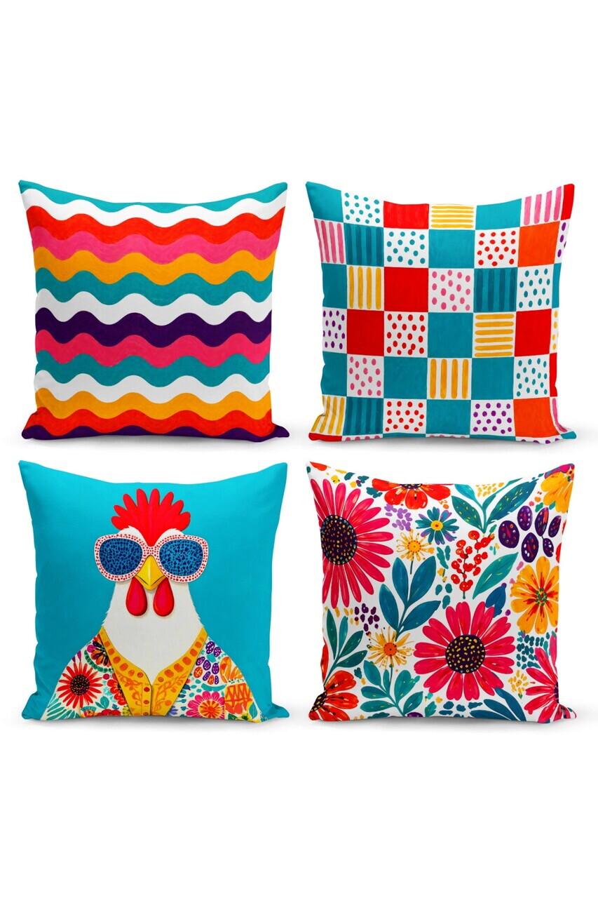 Set fete de perna, Dsypopartset4-12, Poliester, Multicolor — imaginea 2