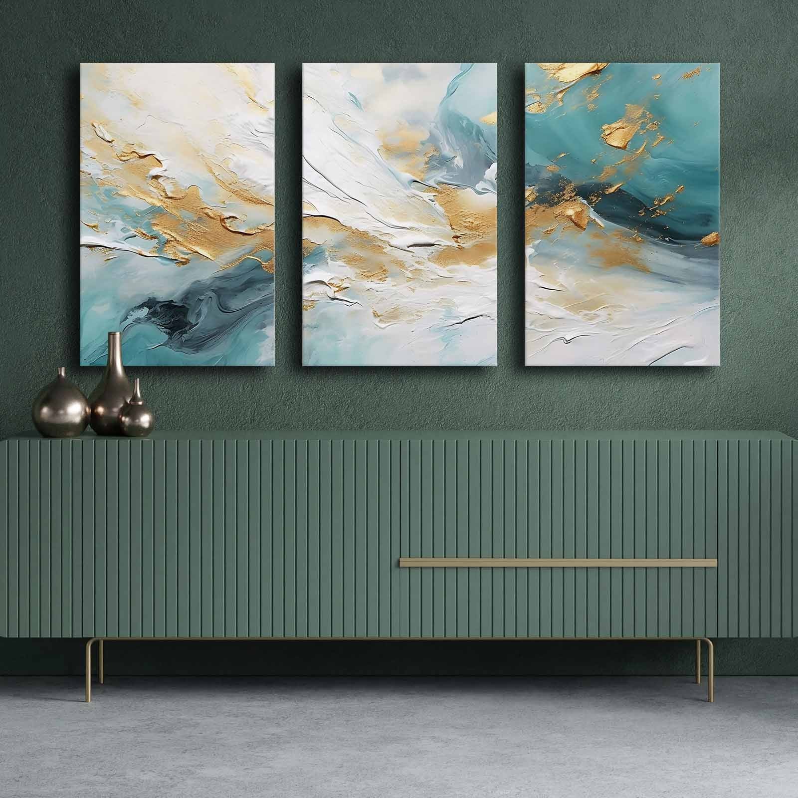 Tablou decorativ, 3P4570GSC-012, Lemn, Multicolor
