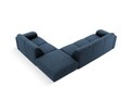 Coltar dreapta 6 locuri, Molino-140, Micadoni Home, 315x250x72 cm, tesatura chenille din poliester, albastru regal