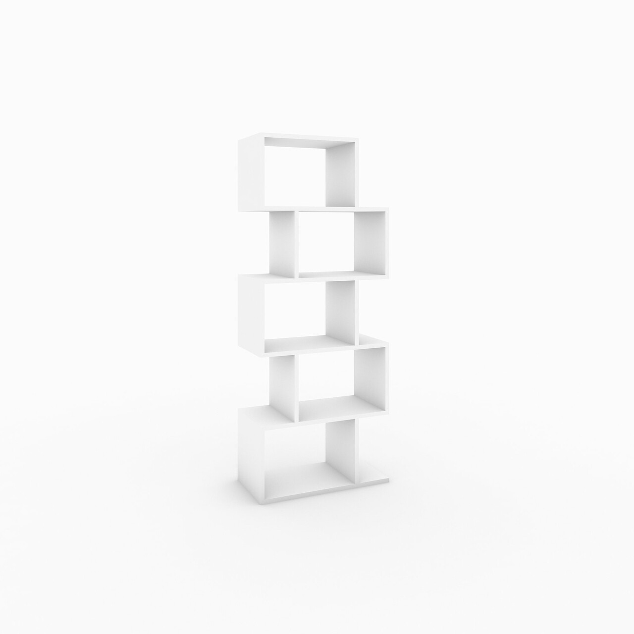 Biblioteca Meric, Elegance, 60x30x150 cm, alb