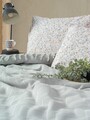 Set cuvertura de pat dubla Pique, 4 piese, 220x240 cm, 100% bumbac, Cotton Box, Origin, menta