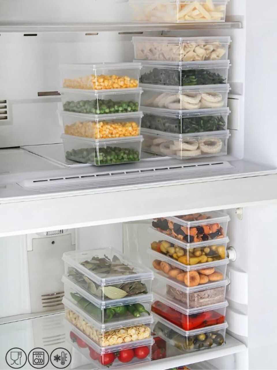 Set recipiente depozitare, Hermia, 452PTR1185, Transparent - imagine 4
